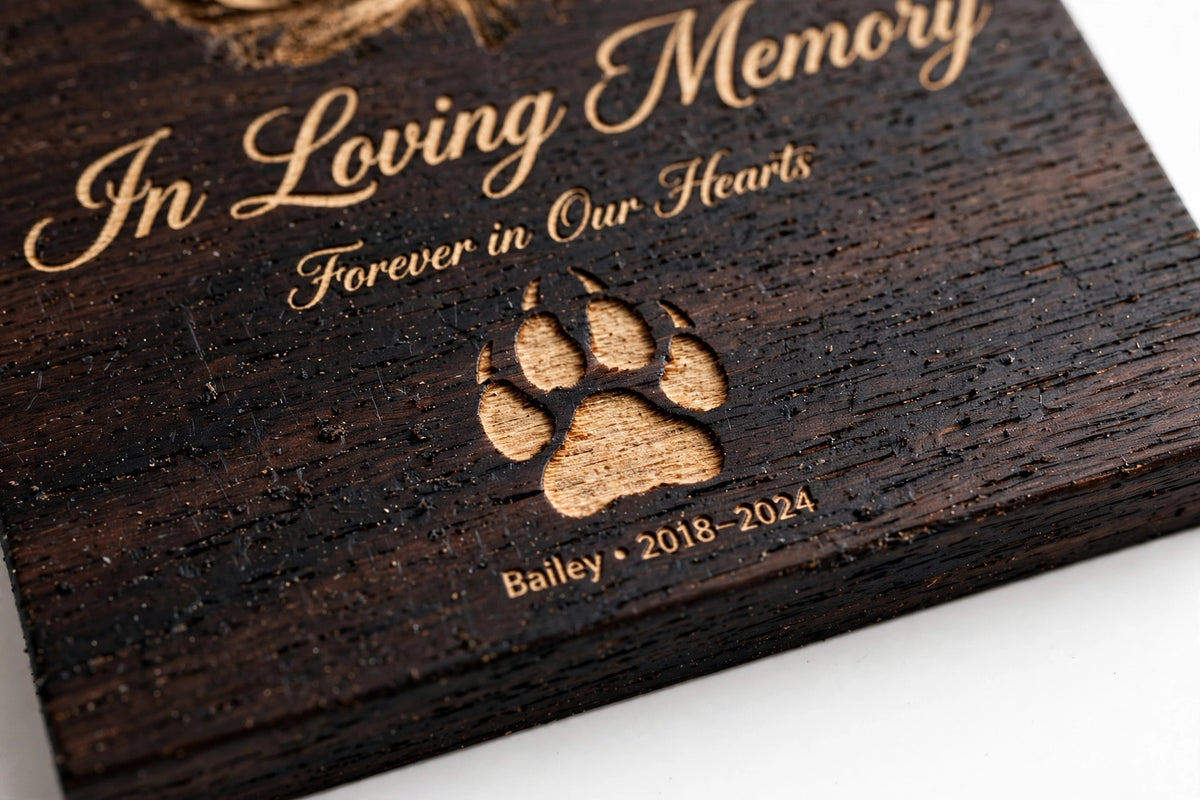 Engraved Pet Memorial Photo Frame