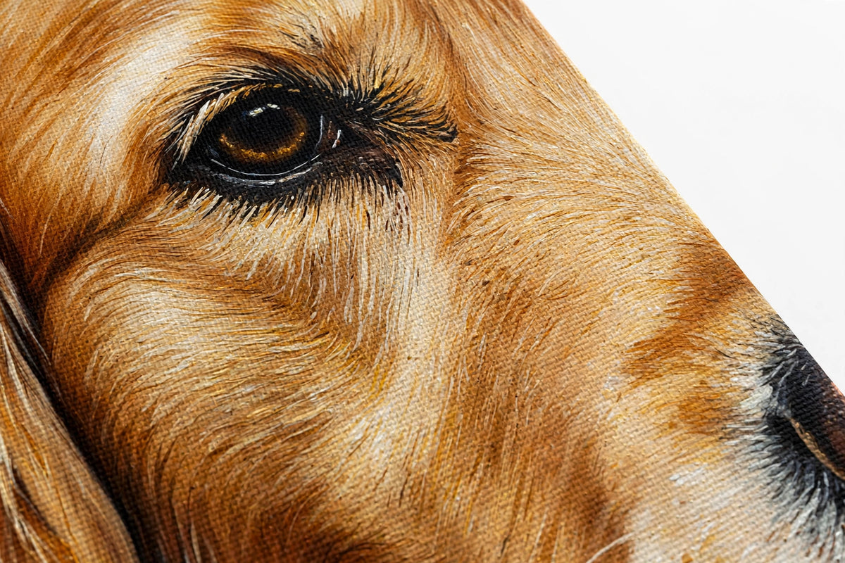 Canvas Pet Portrait in Museum-Grade Finish