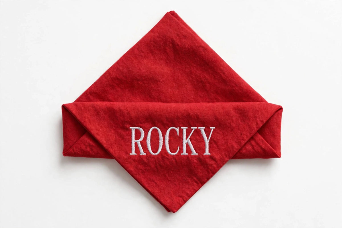 Custom Embroidered Pet Bandana