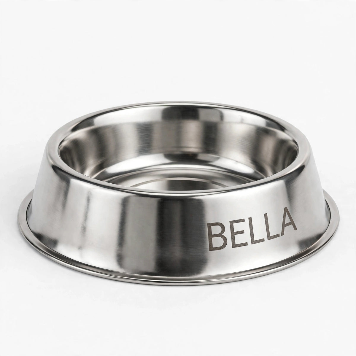 Engraved Stainless Steel Pet Food Bowl