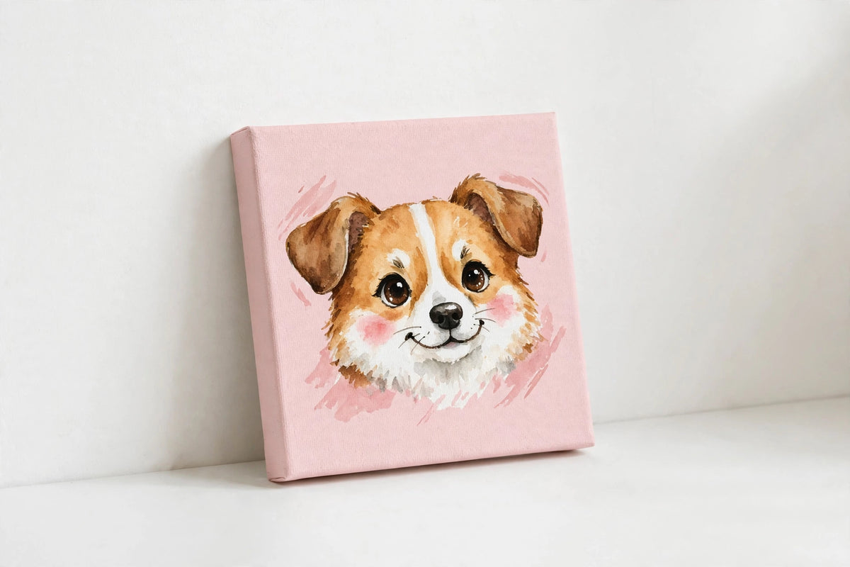 Custom Mini Pet Portrait Canvas