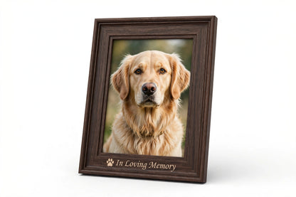 Engraved Pet Memorial Photo Frame